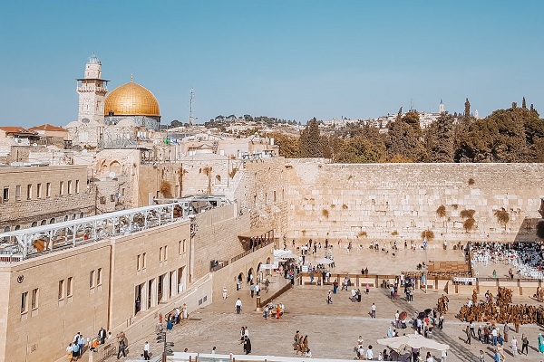 ישראל מזרח מערב הר הבית הכותל