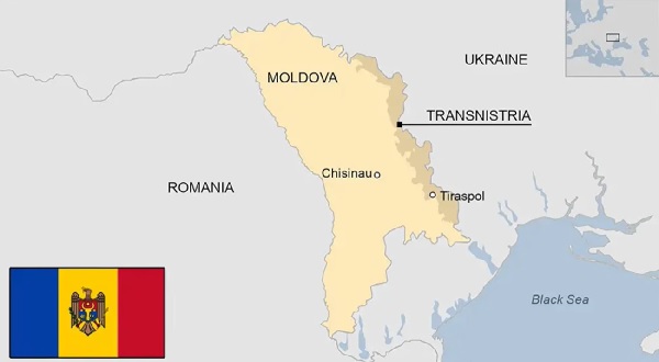 מפה מולדובה רומניה טרנסניסטריה